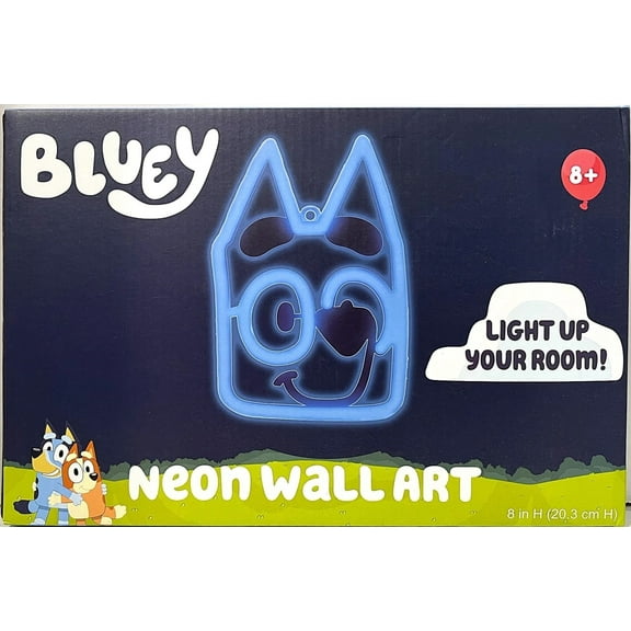 Bluey Neon Wall Art 5.5 x 8.1 Battery Operated Neon Signs