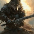 thumbnail image 6 of WYYP Waterproof Resistant Fabric 100% Polyester Fiber Table Cloth - The Appearance of the Wolf Searching for Food, the Fierce Hunter White, 6 of 8