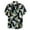 Black, variant on Njagoc3 Mens Floral Print Hawaiian Shirt, Regular Fit, Lightweight Fabric, Summer Beach & Vacation, Tropical Button - Up Top