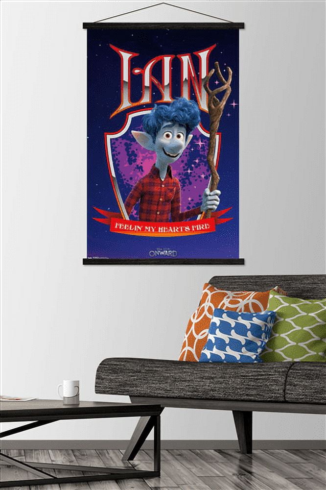 Disney Pixar Onward - Ian Wall Poster with Wooden Magnetic Frame, 22.375" x 34"