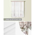 thumbnail image 5 of Red Pumpkins Floral Fall Tie Up Curtains for Kitchen Bathroom Bedroom Windows 45 Inch Length, Thanksgiving Plaid Watercolor Balloon Drape Curtains Shade Rod Pocket Drapery Curtain Panel, 42"x54", 5 of 7