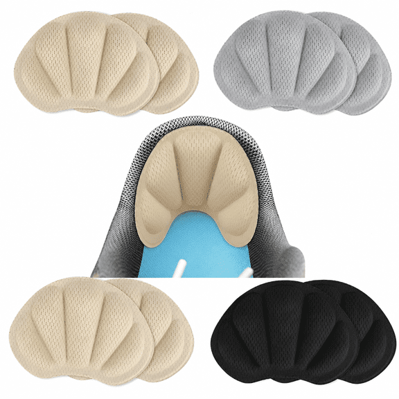 FLORNIX Anti Slip Heel Grips for Men and Women, 4 Pairs Self-Adhesive Heel Pads for Shoes That Are Too Big, Heel Support Cushions Insert, Heel Grips Liner for Preventing Heel Slip and Blister