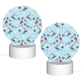 thumbnail image 2 of Honeii Sailboats Anchors Print Acrylic LED Night Lamp,Round Touch-Control Night Light with 3 Lighting Modes,for Bedrooms, Living Rooms, and Gifting, 2 of 9