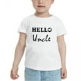 thumbnail image 2 of Hello Uncle Cute Toddler T Shirts for Boys Girls (White, 3T), 2 of 5