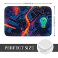 thumbnail image 2 of Yiaed Neon City Map Print Flannel Doormat Mat Outdoor Indoor Door Mats,Welcome Matt Outdoor Front Door Mat Doormat Outdoor Mat Outdoor Mat,16"x24", 2 of 7