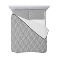 thumbnail image 7 of Grey White Stripes Full Size Down Alternative Comforter, Lightweight Comforter Quilt Bedding Set with Pillow Shams Simple Geometric Modern Monochrome All Seasons Bed Comforter Duvet Insert 78"x90", 7 of 7