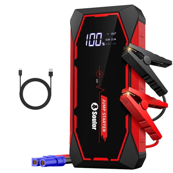 Jump Starter,3000A Car Battery Jump Starter,Power Booster Pack 12V Lithium Jump Box with LED Lights (All Gas / 12L Diesel Engines)