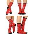 thumbnail image 2 of ToBeInStyle Women's Pack of 6 Fashion Printed Crew Sock - X-Mas Classics, 2 of 4