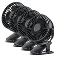 thumbnail image 2 of Mini Ventiladores Practico MiniBreezeBlack 4Pzas 4"Ø Negro USB 5V 3 Velocidades Ventiladores de Escritorio. VentDepot MXMZE-004, 2 of 2