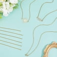 thumbnail image 7 of 1 Box 12Pcs 4 Sizes Blank Necklace Chains Gold Stainless Steel Cable Chain Bulk Metal Adjustable Connector Necklaces Link with Lobster Claw Clasps for Jewelry Making DIY Craft Accessories Gold, 7 of 7