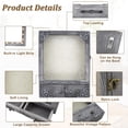 thumbnail image 5 of NeoMart-11x16 Shadow Box Frame with Light, Memorial Display Case with Shelves, Drawer and Slot for Keepsakes,Large Deep Shadow Box for Flowers and Pet Memorial,Grey, 5 of 12