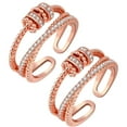 thumbnail image 1 of CUITING Anti Anxiety Rings For Women Men Unisex Adjustable Stacking Spinning Worry Ring, 1 of 5