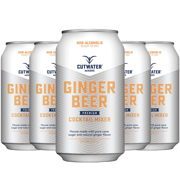 Cutwater Non-Alcoholic Ginger Beer 5 Pack - 12oz Cans - 110 Calories Fat-Free - Soda Mixer for Moscow Mule, Dark n Stormy