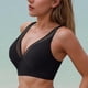 thumbnail image 4 of Traje de baño de bikini liso sin mangas para mujer, traje de baño push-up acolchado, conjuntos de blusa de traje de baño de poliéster para mujer, 4 of 7