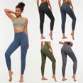 thumbnail image 1 of Leggings de mujer Cintura alta Bolsillo trasero Adelgazante de secado rápido que absorbe la humedad, 1 of 7