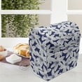 thumbnail image 3 of Navy Stand Mixer Cover, Tropical Hibiscus Flower Petals Exotic Blossoms Hawaiian Holiday Style Image, Kitchen Appliance Organizer Bag Cover with Pockets, 5 Quarts, White Dark Blue, by Ambesonne, 3 of 4