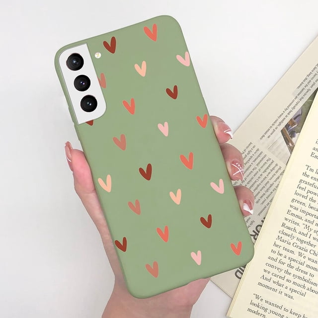 Fundas de teléfono para Samsung Galaxy S22 Ultra, carcasa de chica bonita con corazón, carcasa para Samsung S22 S 22 Plus Ultra 5G Fivean unisex