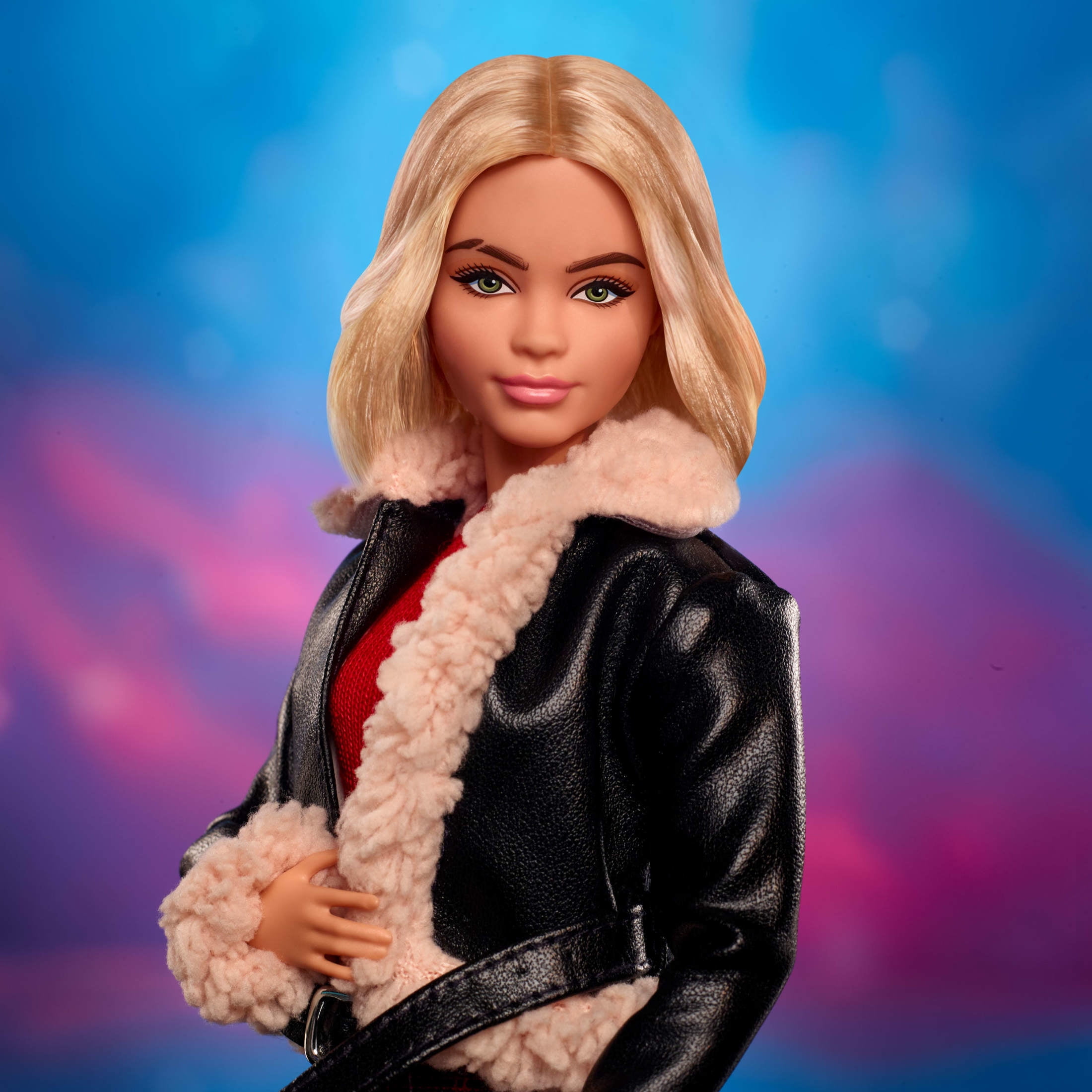 Ruby Sunday Barbie Doll, Dr. Who Collectible with Doll Stand & Certificate of Authenticity