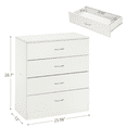 thumbnail image 3 of GZXS White Dresser with 4 Storage Drawer, Chest of Drawers for Bedroom, Living Room, Hallway, Entryway, Easy Assembly, 3 of 7