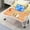 Beige, variant on Clearance Sale - Bed Tray Table with Handles Folding Legs, Wooden Breakfast Food Tray with Media Slot, Use As Platter, Laptop Desk, Snack, TV Tray Kitchen Serving Tray, Working on Couch/Sofa