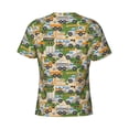 thumbnail image 6 of Vsdgher Construction Machinery1 Print Men's Dry Fit Mesh Athletic Shirts Moisture Wicking Tennis T-Shirt Tops, 6 of 9