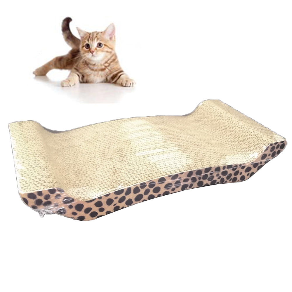Corrugated Cardboard Cat Scratching Bed Mat Sofa Lounge Pad Scratcher Toy Catnip 