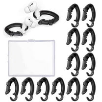 6 Pairs Ear Hooks Compatible with Apple AirPods 1, 2, 3, 4, Pro and Pro 2, Anti-Slip Sports Ear Hooks for AirPods 1, 2, 3, 4, Pro and Pro 2 and other Headphones