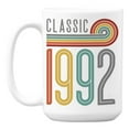 thumbnail image 1 of Vintage Classic 1992 feat. Rainbow Stripes, Birthday Coffee & Tea Mug Cup (15oz), 1 of 6