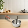 thumbnail image 6 of Stainless Steel Oil Pan with Wooden Handle,Ideal for Frying,Frying Pan with Handle,Oil Control Cookware,Wooden Grip Pan., 6 of 8