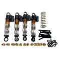 thumbnail image 1 of Ruiboury Alloy Front Rear Shock Absorber Damper For Hobby Plus CR-18P Rock Van Adjustable Threaded Shock Collar Spring For Hobby Black 1Set, 1 of 6