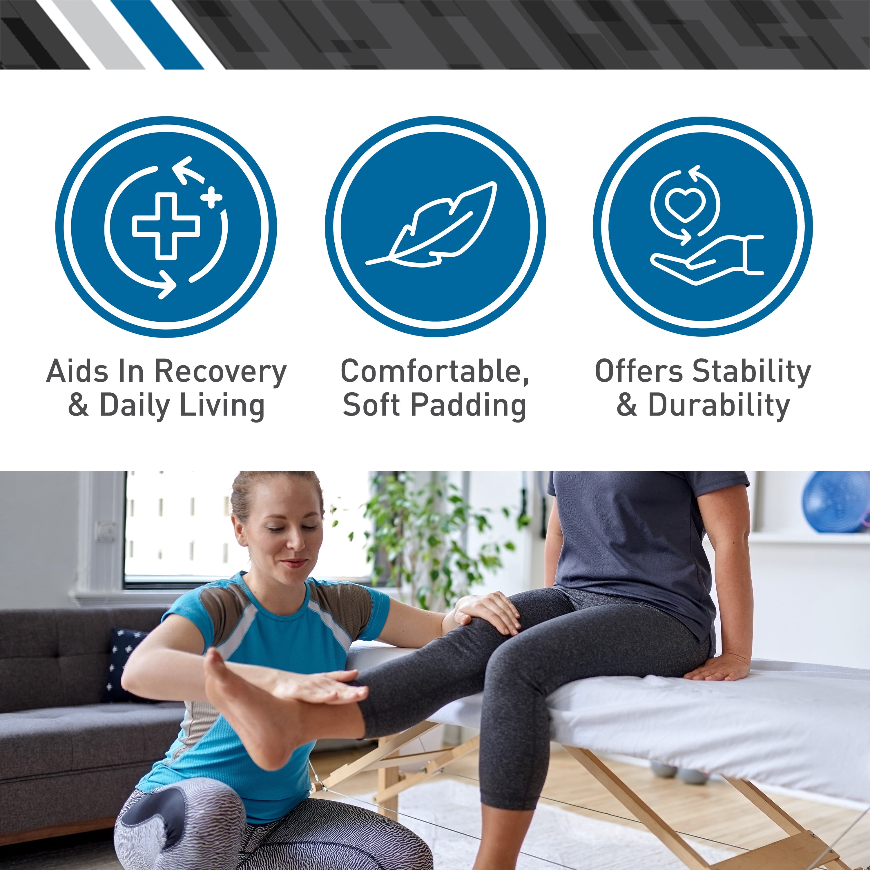 BodyMed Knee CPM Pad Kits, Universal Fit - Knee Compression Sleeve for Recovery and Physical Therapy