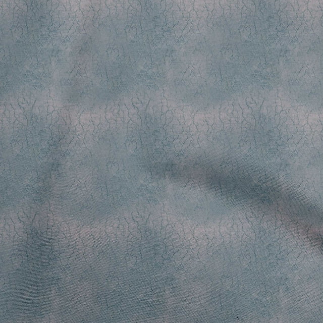 oneOone Cotton Silk Grayish Blue Fabric Abstract Texture Craft Projects Decor Fabric Printed By The Yard 42 Inch Wide