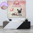 thumbnail image 4 of Every Fart is Love Note French Bulldog Guilty Face Happy Valentine's Tapestry Dog Lover Gifts Wall Hanging Backdrop Home Decor - 01016, 4 of 5