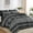 Black, variant on 7-piece King Size Boho Aztec Striped Bedding Set, Soft White Microfiber All-Season Bed in Bag with Complete Sheets and Pillow Covers