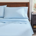thumbnail image 3 of Better Homes & Gardens 4-Piece 300 Thread Count Blue Drop Cotton Sateen Bed Sheet Set, Cali King, 3 of 8
