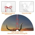 thumbnail image 6 of Kll 30" Christmas Tree Skirt Large Cattle In A Meadow In Top Of A Hill Xmas Tree Skirts Mat For New Year Xmas Holiday Party Indoor Outdoor Home Decoration, 6 of 9