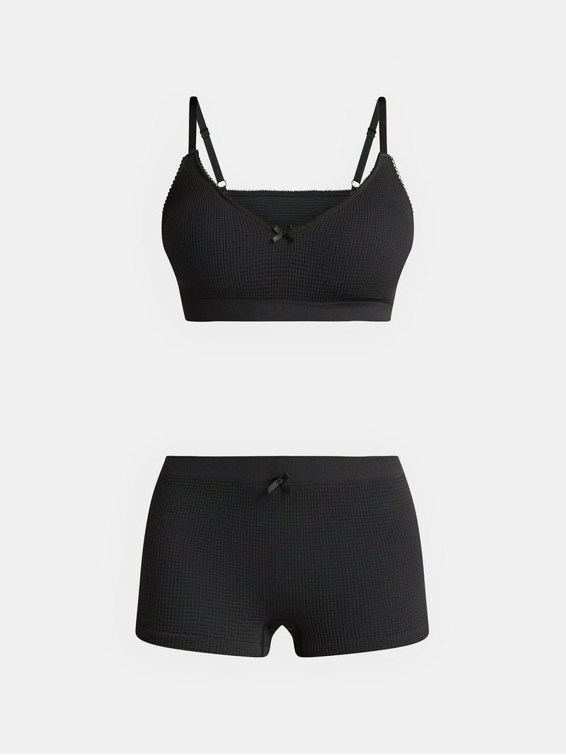 No Boundaries Seamless Triangle Bralette and Boyshorts Set