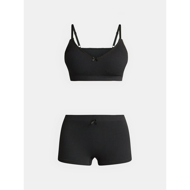 下着・アンダーウェア meltthelady M triangle bra shorts set M” triangle bra shorts set black