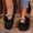 Black, variant on YOUYEDIAN Mary Jane Shoes Women Fashion Bowtie Deco One Strap Versatile Round Toe Flats Casual Low Heel Comfortable Slip On Dress Shoes