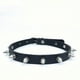 thumbnail image 1 of Gargantilla de cuero ajustable con dije de corazón para mujer, gargantilla gótica negra unisex de cuero sintético con remaches, collar punk para hombres, 1 of 5