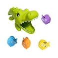 thumbnail image 4 of Juguetes de baño preescolar Crocodile Comiendo Pequeños Pescos Interactivos Decoración de la fiesta Lavado Juego de juguetes de ducha para niñas para, 4 of 9