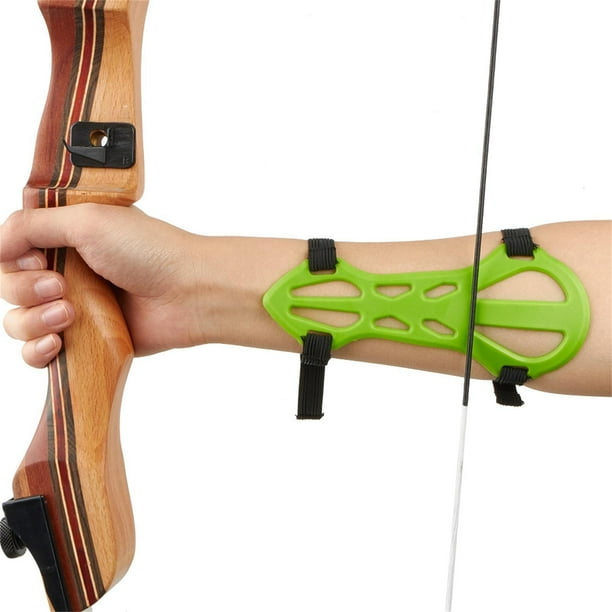 Protectores de ajustables para tiro con , protector de arma seguro para ante cómodo, equipo de protección de , ayudas de entrenamie Verde Macarena Guardia del brazo de tiro con arco
