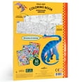 thumbnail image 2 of eeBoo: Fold Out Coloring Book - Dinosaurs Abound - w/ 50 Shiny Stickers, Folds-Out For 39" of Coloring, Landscape & Dinos, Art Activity, Kids Ages 3+, 2 of 8