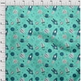 thumbnail image 4 of oneOone Polyester Spandex Turquoise Blue Fabric Galaxy Fabric For Sewing Printed Craft Fabric By The Yard 56 Inch Wide, 4 of 4