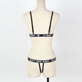 thumbnail image 3 of Gibobby Conjunto de dos piezas de lencería de encaje Lencería sexy para mujer Conjunto de lencería de encaje floral Conjunto de sujetador y panty(Blanco, G), 3 of 5