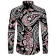 thumbnail image 1 of Camisa de moda para hombre, estampado 3D de flores de anacardo de cachemira, cuello vuelto, botones, manga larga, ropa de calle vintage para hombre y mujer, 1 of 6