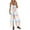 Yellow, variant on Up to 65% off SEMPAI Women's Casual Jumpsuits Summer Sleeveless Stripe Printed Loose Jumpsuit Wide Leg Pant Romper With Pocket Up to 65% off