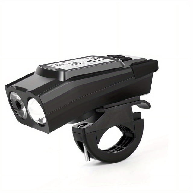 SUTENGDA LED Bike Front Light USB Charging LCD Night Light Display Speedometer Waterproof Front Light Odometer Suitable For All Mountain And Road Bikes Cycling Accessories