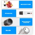 thumbnail image 3 of Food Handheld Vacuum Sealer Machine Portable USB Charging Cordless 2-in-1 Manual Handheld Vacuum Pump with 5pcs Sous Vide Bags for Food Storage and Preservation BPA-Free, 3 of 7