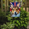 thumbnail image 2 of Carolines Treasures LH9602GF Corgi with English Union Jack British Flag Garden Flag Garden Size multicolor, 2 of 5